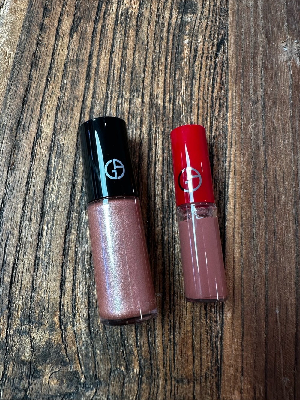 Giorgio Armani Shimmery Rose eyetint and Dusty Mauve Lip Gloss Duo mini